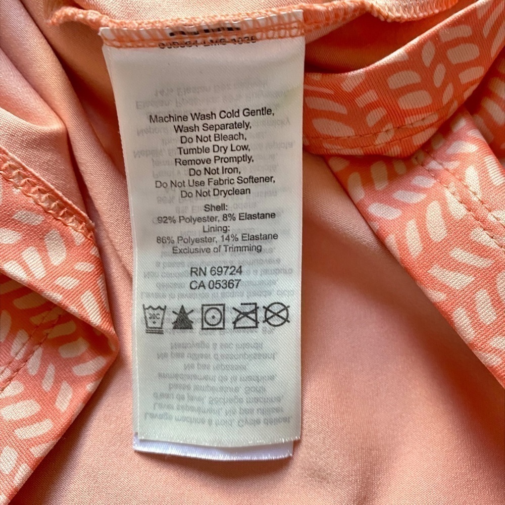 Columbia Womens Orange Omni Wick Athletic Crisscross Built In Bra Workout Dress - Picture 7 of 16